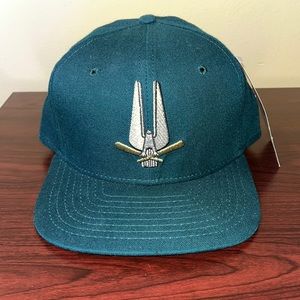 South Bend Silver Hawks vintage ballcap. New Era pro model. DuPont gray visor,